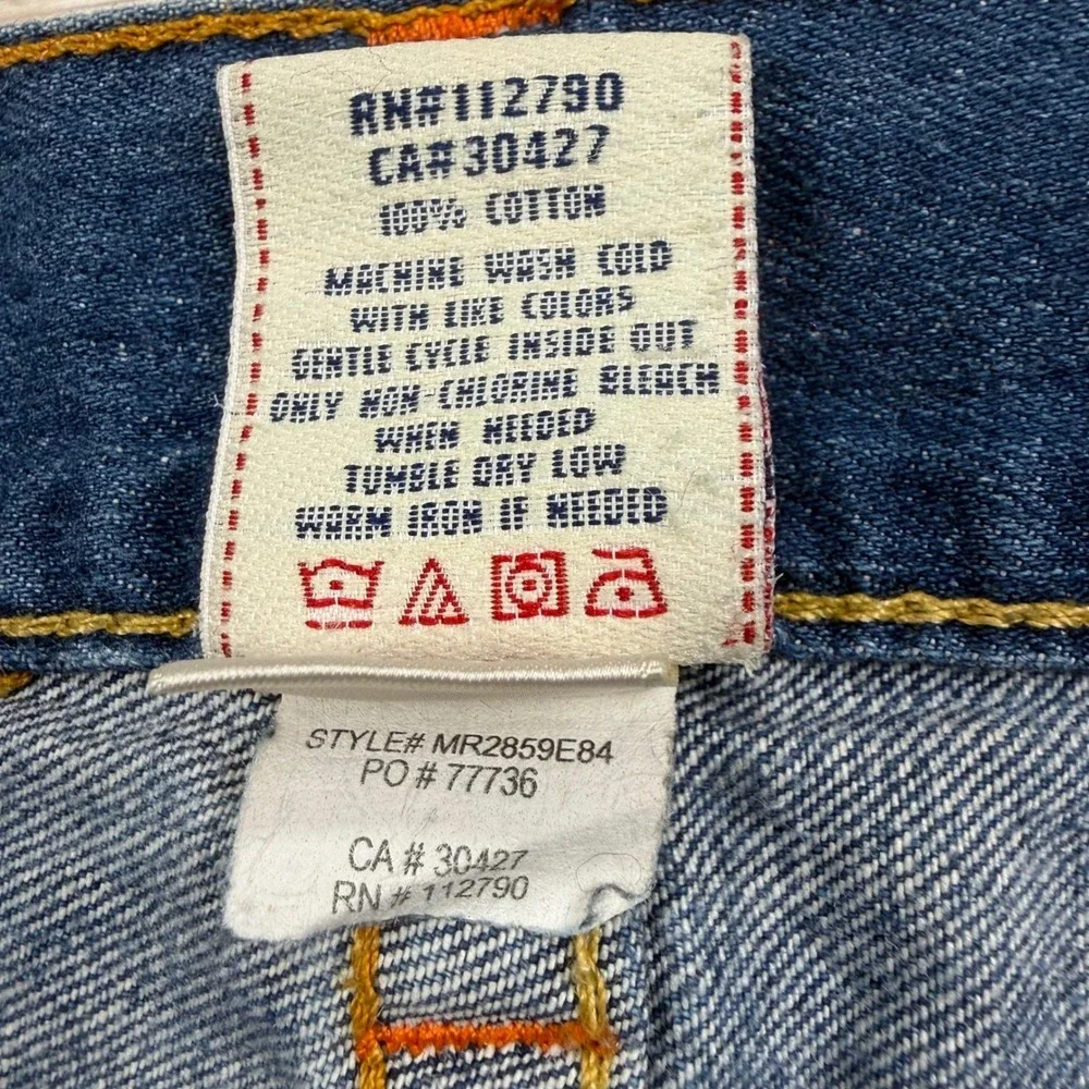 True Religion Straight Leg Jeans Mens 31 Blue Denim MR2859E84 Made in USA